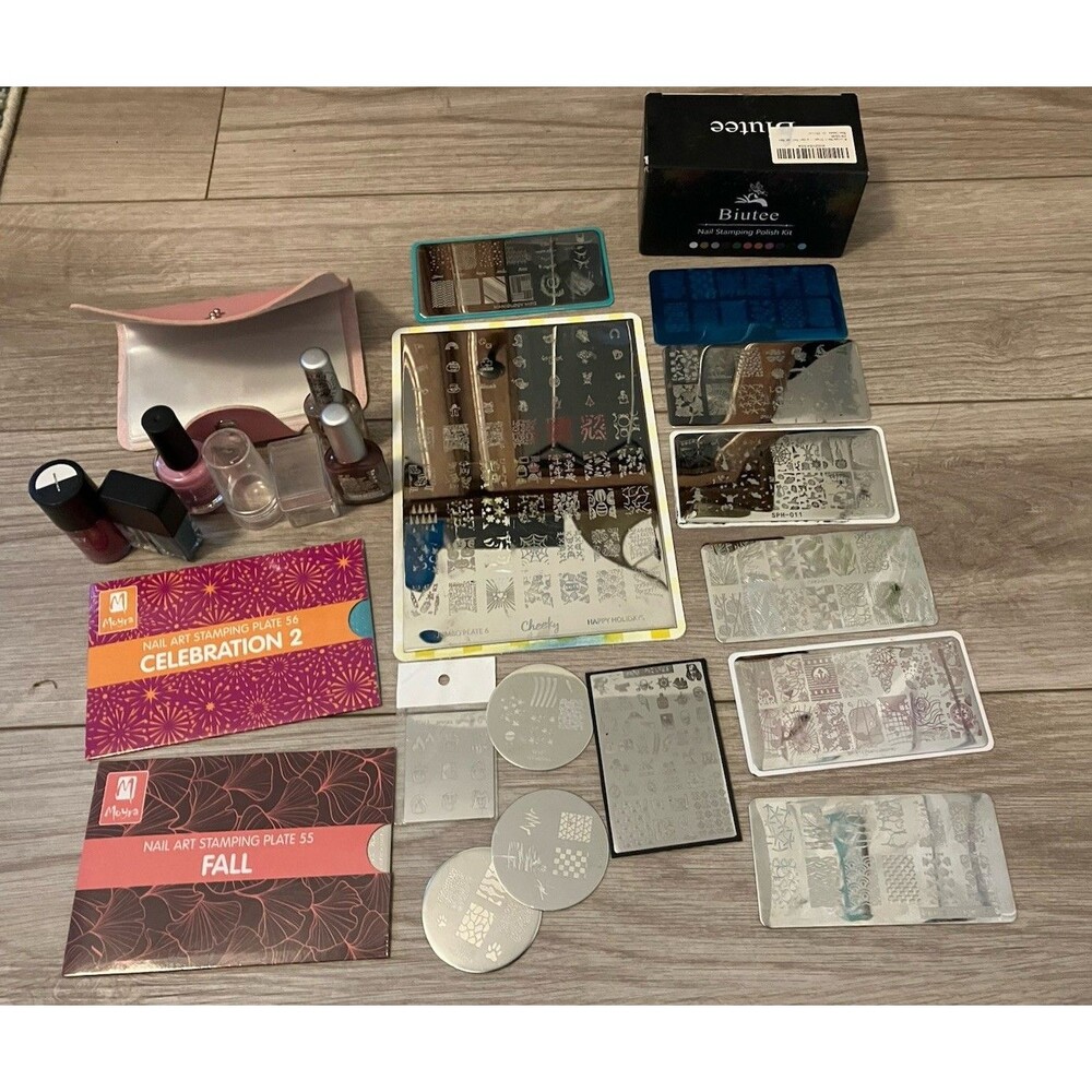 Nail Art Stamping lot Plates Polish Stamper Maniology Moyra MDU Holidays Seasons